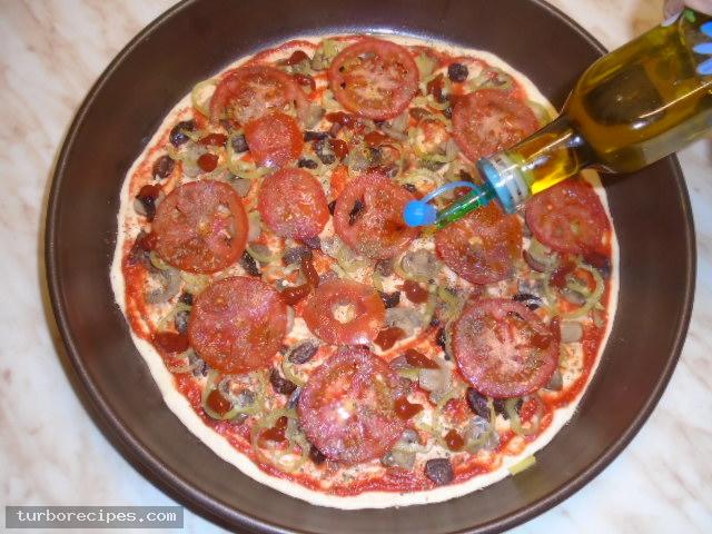 Πίτσα για χορτοφάγους - Βήμα 14