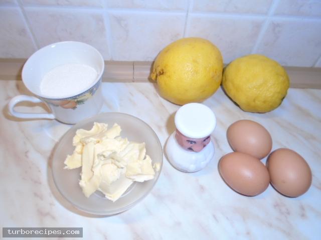 Κρέμα λεμονιού - Υλικά συνταγής