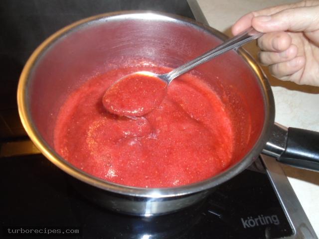 Σάλτσα φράουλας - Βήμα 7