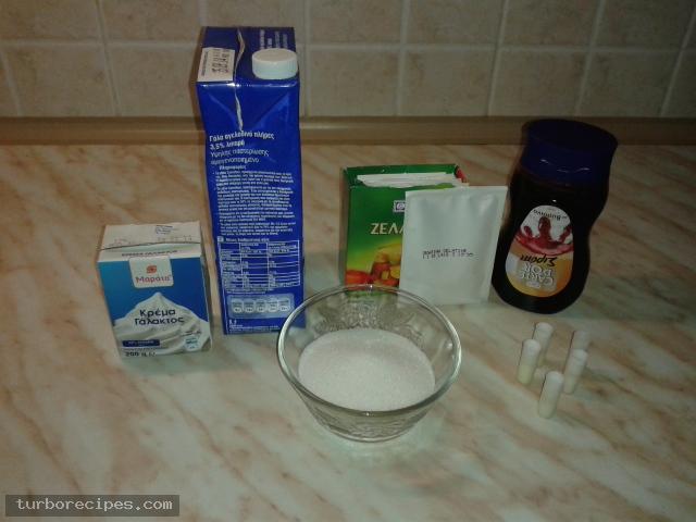 Εύκολη κρέμα πανακότα - Υλικά συνταγής