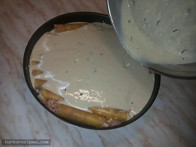Κανελόνια με αλλαντικά και τυριά και λευκή σάλτσα - Βήμα 25
